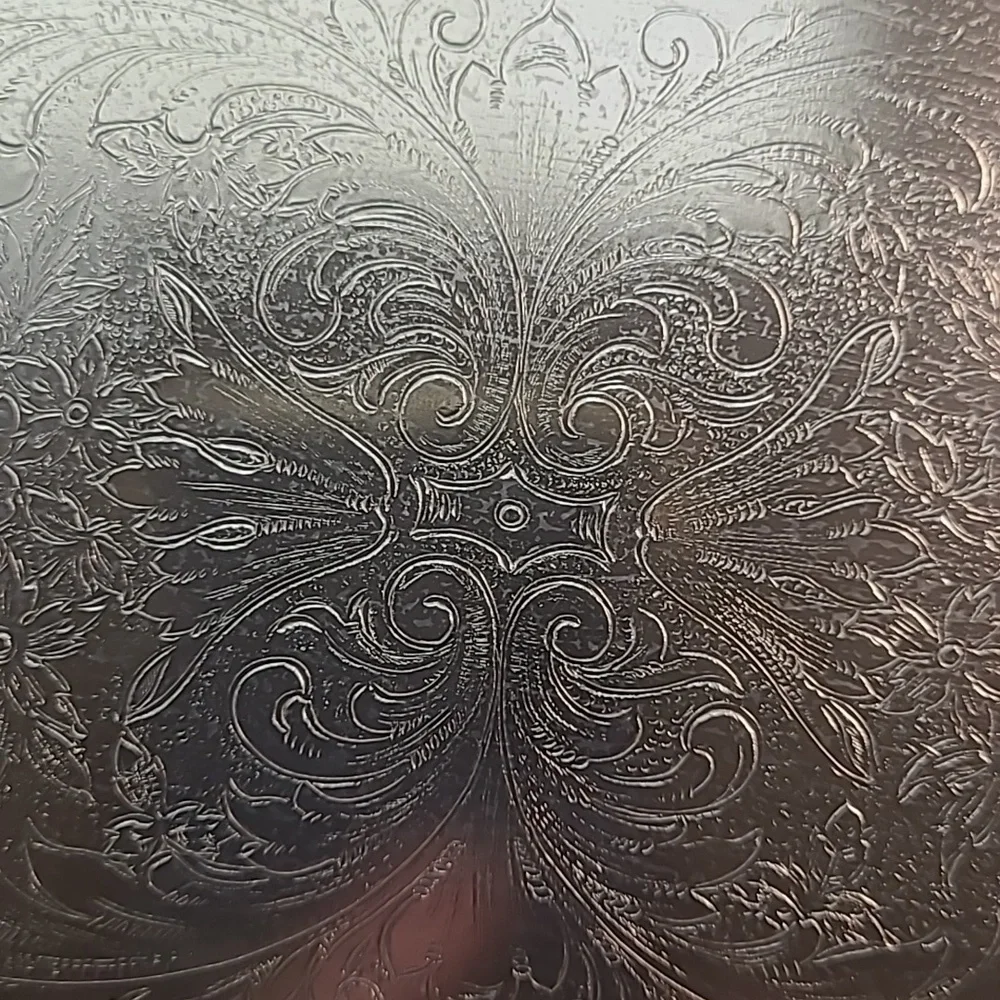 Vintage Chrome tray. 13x6 1/2